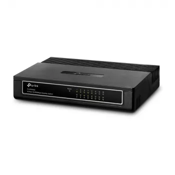 TP-Link 16-poorts 10/100Mbps desktop-switch, unmanaged, Fast Ethernet (10/100), full duplex, rackmontage, wandmontage