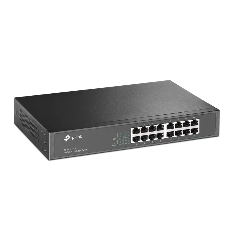 TP-Link TL-SF1016DS netwerkswitch unmanaged Fast Ethernet (10/100) 1U zwart