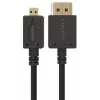 Gembird CC-HDMID-6 HDMI naar Micro HDMI (Type D) kabel, verguld, 1,8 m, zwart