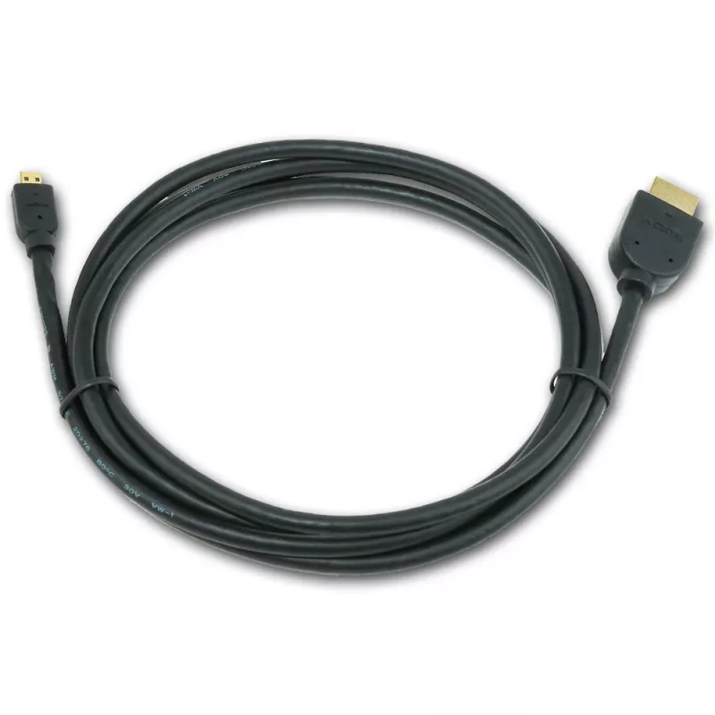 Gembird CC-HDMID-6 HDMI naar Micro HDMI (Type D) kabel, verguld, 1,8 m, zwart
