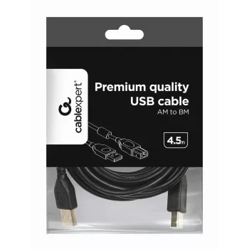 GEMBIRD Premium kwaliteit USB A-stekker naar B-stekker kabel 4,5m - zwart