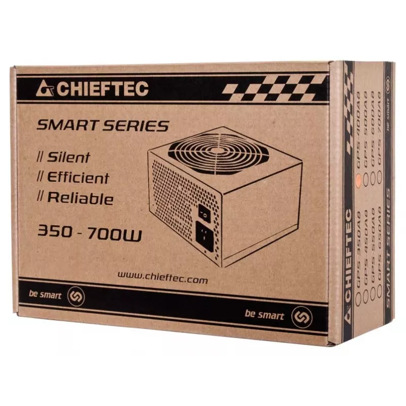 Chieftec Smart GPS-400A8 voeding 400 W 20+4 pin ATX ATX zwart