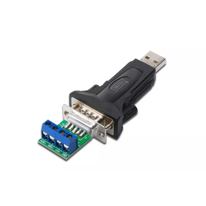 DIGITUS USB 2.0 naar serieel converter RS485 incl. USB-A-kabel 80 cm USB-A M / USB-A F