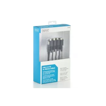 DIGITUS USB 2.0 naar 4x RS232 kabel 1.5m