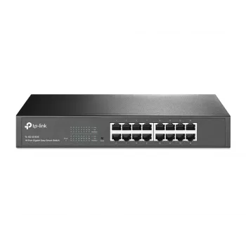 TP-Link 16-poorts Gigabit Easy Smart netwerkswitch, managed, L2, Gigabit Ethernet (10/100/1000), rackmontage, 1U