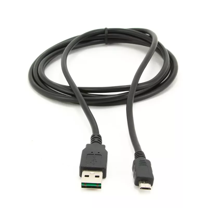 GEMBIRD dubbelzijdige USB 2.0 AM naar Micro-USB kabel, 1m - zwart