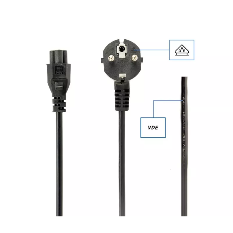 GEMBIRD stroomkabel (C5), VDE-gekeurd 3 m (bulkverpakking)