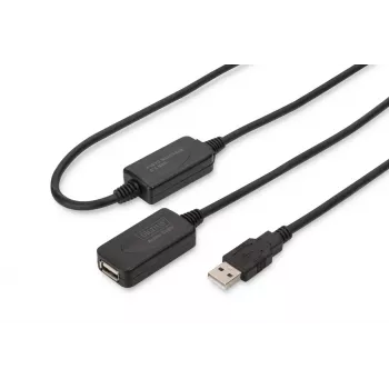 DIGITUS USB 2.0 repeater-kabel USB A male / A female 20 m (DA-73102)