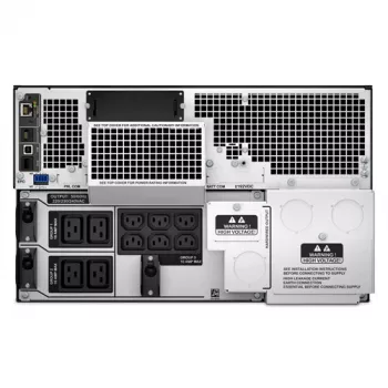 APC Smart-UPS On-Line SRT10KRMXLI - 10kW/VA, 6x C13 + 4x C19 + hardwire 1-fase-uitgang, rackmontage, geïntegreerde NMC