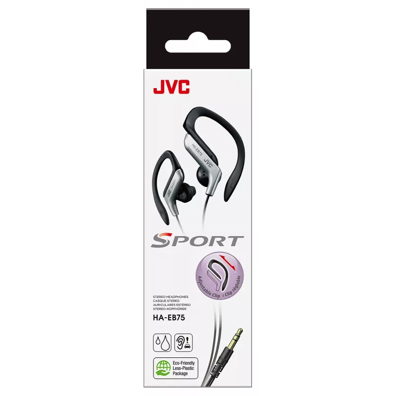 Hoofdtelefoon JVC HA-EB75 Sports kabel zilver