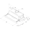 Whirlpool AKR 6390/1 IX semi-inbouw (uitschuifbaar) zilver 304 m³/h