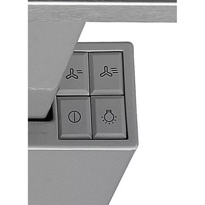Whirlpool AKR 6390/1 IX semi-inbouw (uitschuifbaar) zilver 304 m³/h