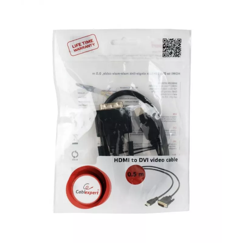 GEMBIRD HDMI-naar-DVI-kabel (Single Link) 0,5 m