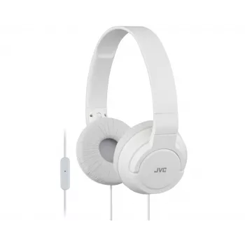 JVC HA-SR185-W-E lichte hoofdtelefoon, bedraad, 10 - 22000 Hz, bellen/muziek, 108 g, headset, wit