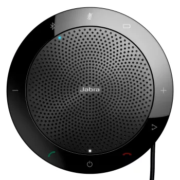 Jabra Speak 510+ MS, universeel, zwart, Cisco, Avaya, Siemens, omnidirectioneel, USB/Bluetooth, bedraad & draadloos