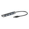 USB-hub i-tec Metal Superspeed USB 3.0 4-poorts hub 5000 Mbit/s grijs