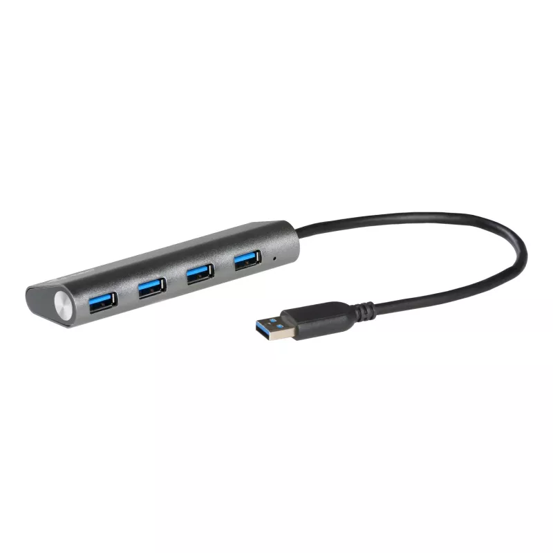 USB-hub i-tec Metal Superspeed USB 3.0 4-poorts hub 5000 Mbit/s grijs