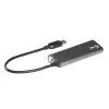 USB-hub i-tec Metal Superspeed USB 3.0 4-poorts hub 5000 Mbit/s grijs