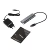 USB-hub i-tec Metal Superspeed USB 3.0 4-poorts hub 5000 Mbit/s grijs