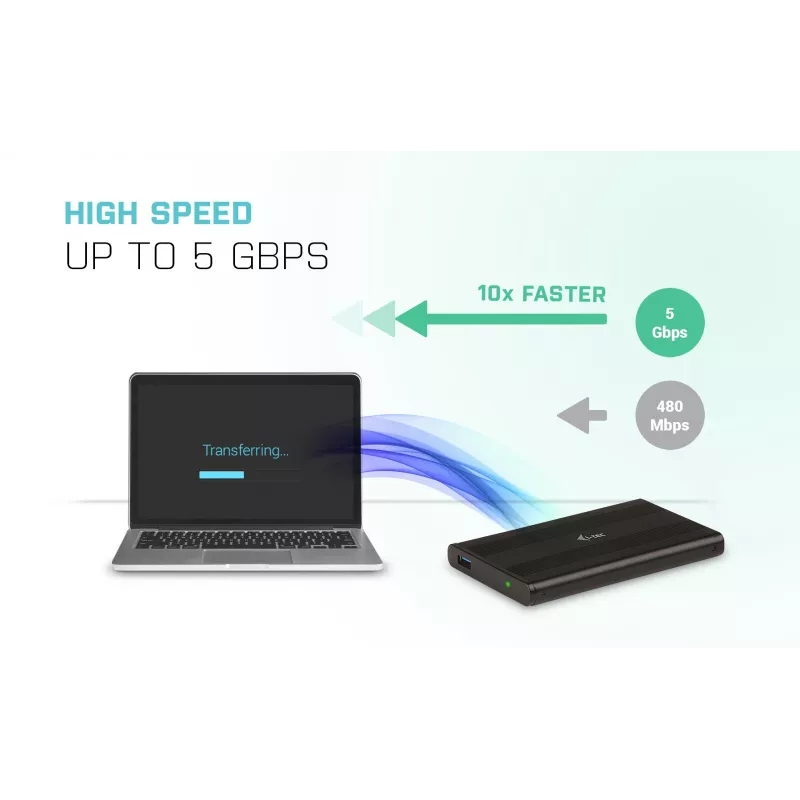 HDD/SSD-behuizing i-tec Advance MySafe AluBasic 2,5 inch USB 3.0