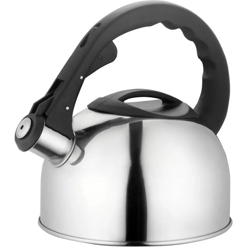 Lamart Lumier LT 7004 fluitketel voor op het fornuis, 2 l, roestvrij staal, geschikt voor inductie en gas, Inox