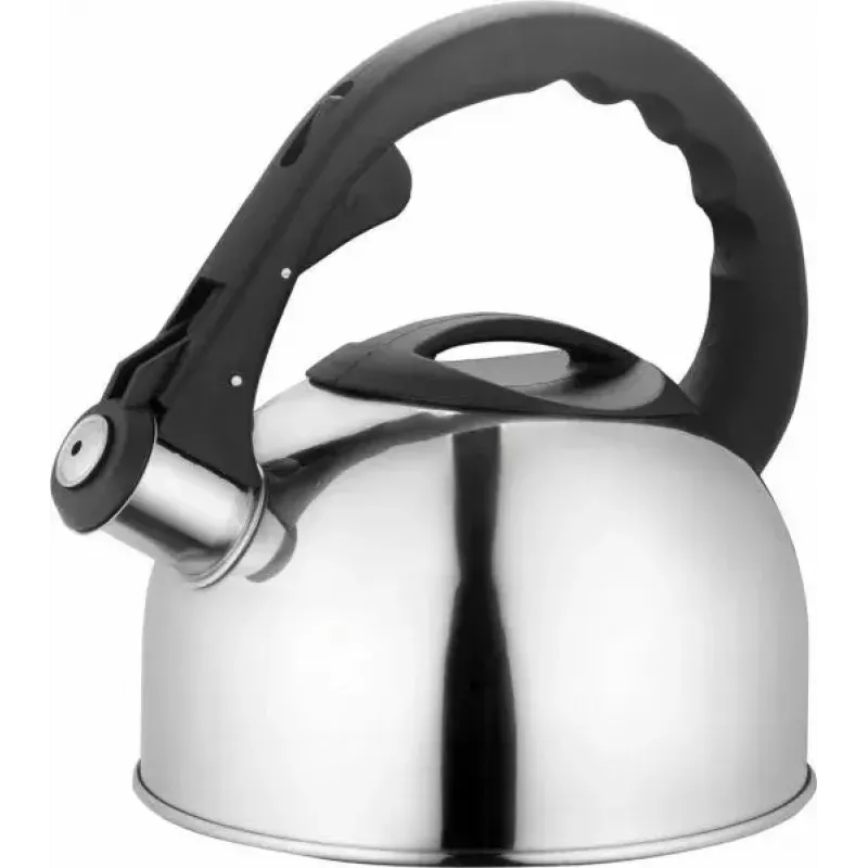 Lamart Lumier LT 7004 fluitketel voor op het fornuis, 2 l, roestvrij staal, geschikt voor inductie en gas, Inox