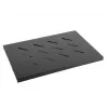 Racklegbord LANBERG AK-1001-B — 1U 19 inch metalen legbord, 500×280 mm, zwart, 120 kg