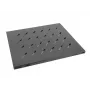 Racklegbord LANBERG AK-1003-B — 1U 19 inch legbord, 465×500×22 mm, 120 kg draagvermogen, zwart