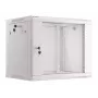Wandmontage kast LANBERG WF01-6409-10S, 9U, 19 inch, 600×450 mm, 60 kg draagkracht, grijs