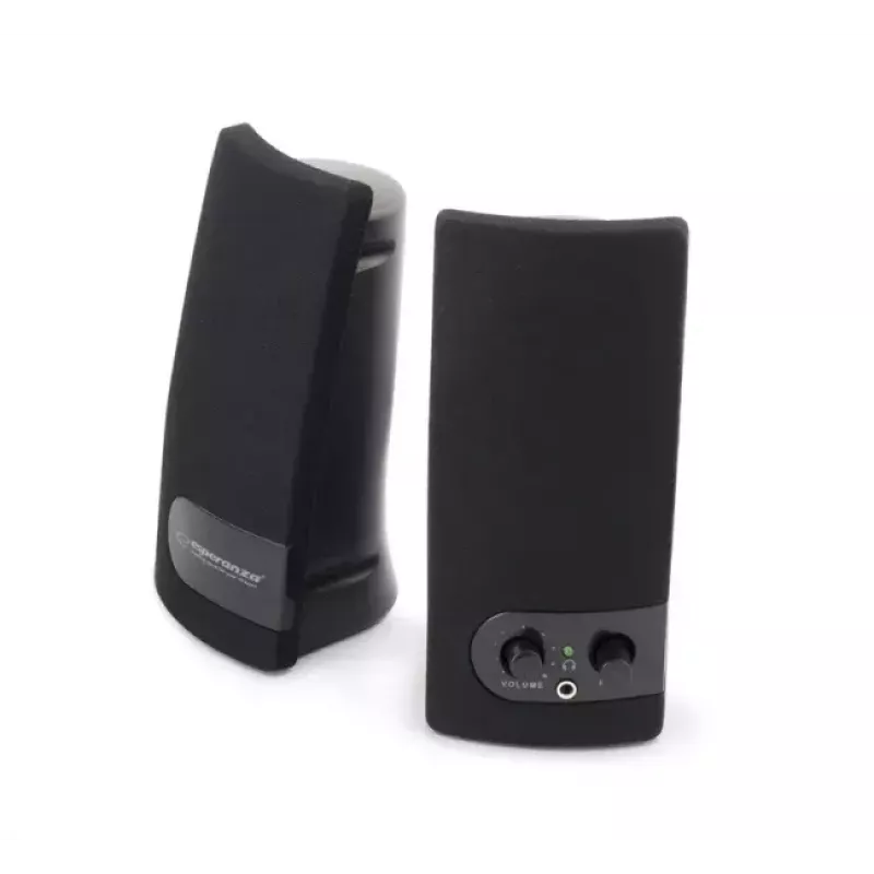 2-weg luidspreker ESPERANZA EP119, 2.0 kanalen, 6 W RMS, 4 Ω, bedraad, 3,5 mm & USB, tafelopstelling