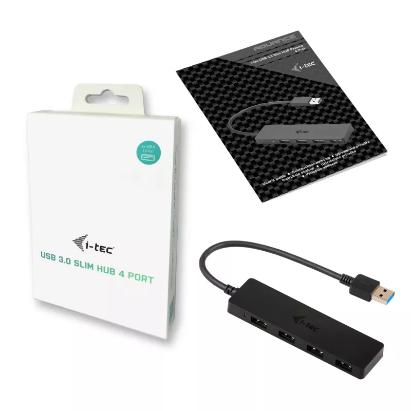 USB-hub i-tec Advance USB 3.0 slank passief HUB 4 poorten