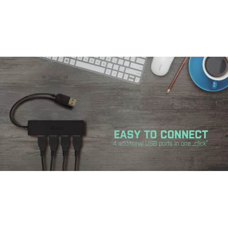 USB-hub i-tec Advance USB 3.0 slank passief HUB 4 poorten