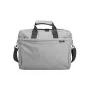 Schoudertas NATEC Mustela voor laptops tot 39,6 cm (15,6 inch), polyester, grijs, voorvak, schouderriem