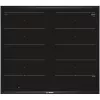 Bosch PXX675DC1E kookplaat zwart, RVS inbouw inductiekookplaat 4 zone(s)