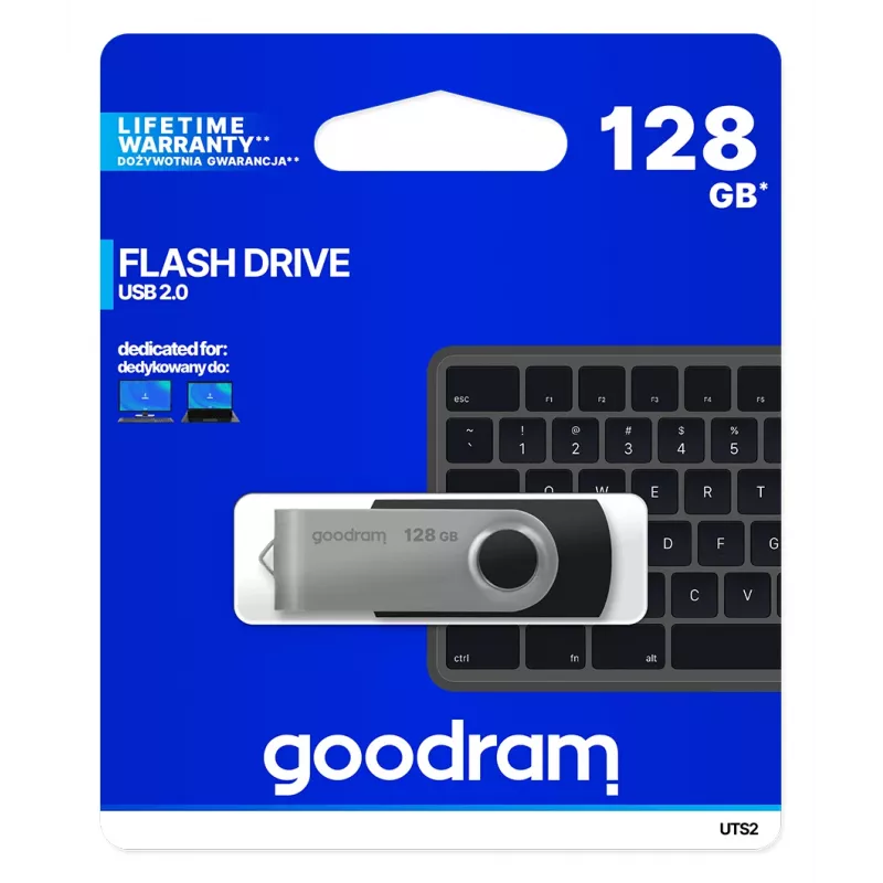 Goodram UTS2 USB-stick 128 GB USB Type-A 2.0 zwart