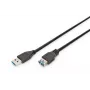 DIGITUS USB 3.0-verlengkabel Type-A stekker/bus 3,0 m (ak-300203-030-s)