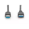 DIGITUS USB 3.0-verlengkabel Type-A stekker/bus 3,0 m (ak-300203-030-s)