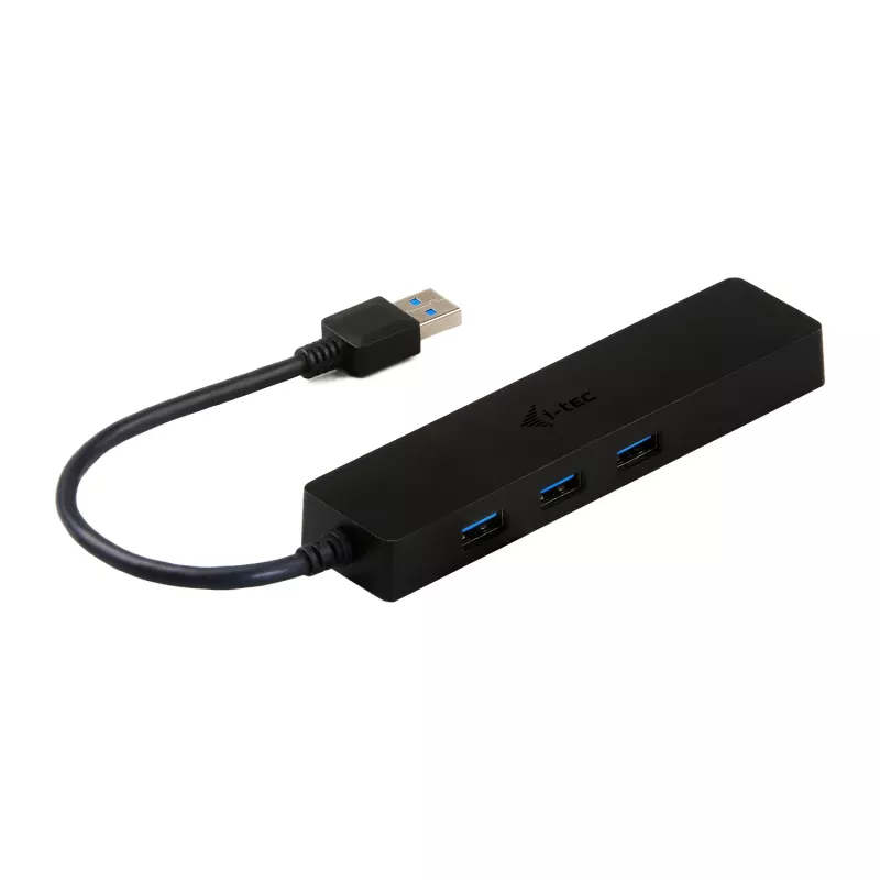 i-tec Advance USB 3.0 slanke HUB 3 poort Gigabit Ethernet-adapter zwart