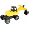 Lena GIGA TRUCKS graafmachine, graafmachine, 3 jaar, kunststof, zwart, geel