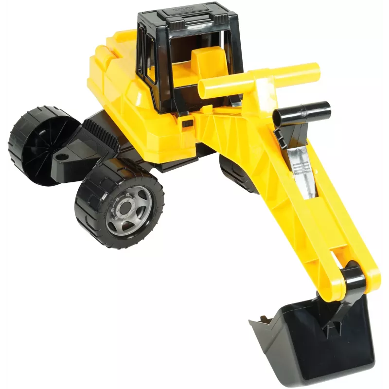 Lena GIGA TRUCKS graafmachine, graafmachine, 3 jaar, kunststof, zwart, geel