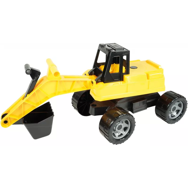 Lena GIGA TRUCKS graafmachine, graafmachine, 3 jaar, kunststof, zwart, geel