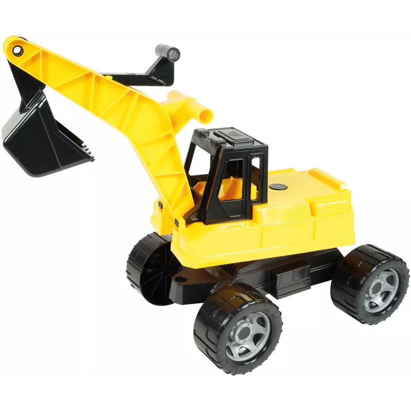 Lena GIGA TRUCKS graafmachine, graafmachine, 3 jaar, kunststof, zwart, geel
