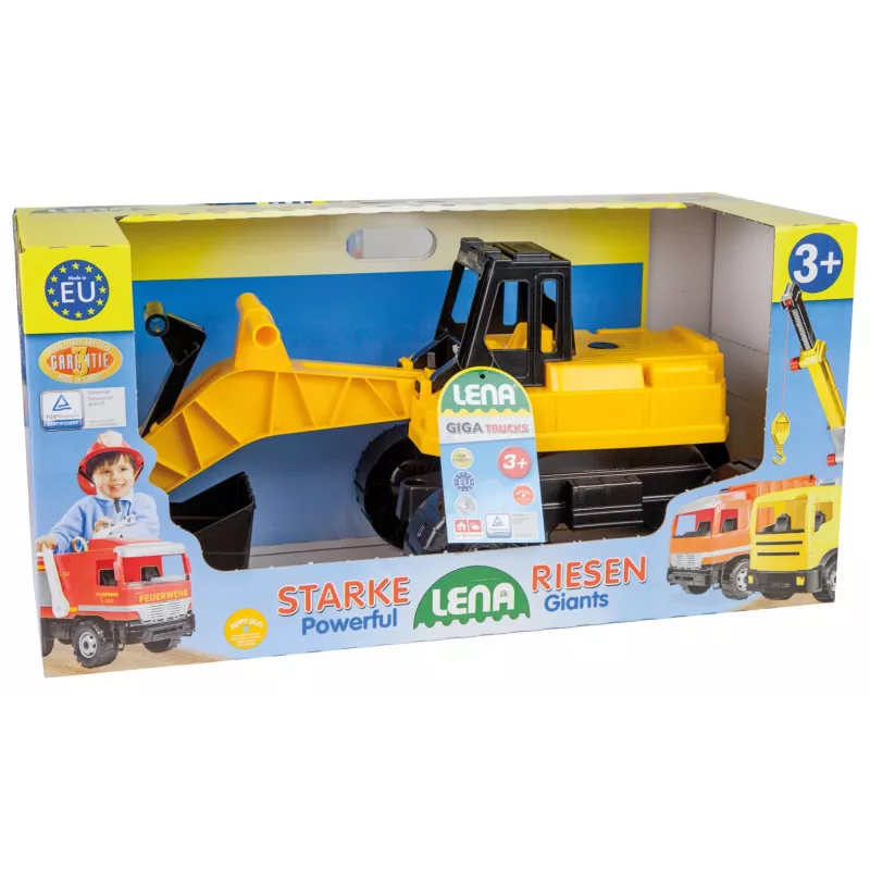 LENA GIGA TRUCKS 02047 graafmachine zwart-geel