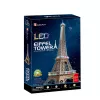 3D-puzzel CubicFun Eiffeltoren LED
