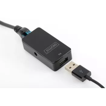 DIGITUS USB-extender USB 2.0 voor gebruik met Cat5/5e/6-kabel (UTP STP of SFT) tot 50 m