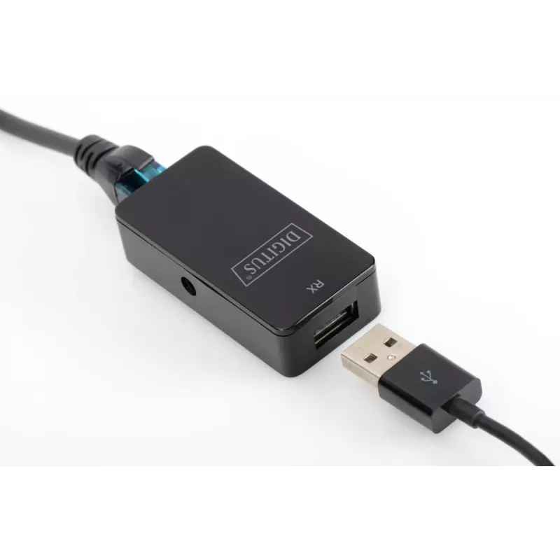 DIGITUS USB-extender USB 2.0 voor gebruik met Cat5/5e/6-kabel (UTP STP of SFT) tot 50 m