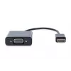 DIGITUS HDMI-naar-VGA-converteradapter type A - VGA (D-Sub)-aansluiting, 3,5mm-audiobus zwart