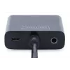 DIGITUS HDMI-naar-VGA-converteradapter type A - VGA (D-Sub)-aansluiting, 3,5mm-audiobus zwart