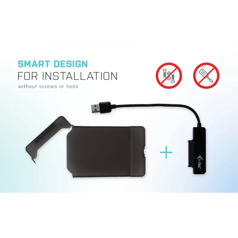 HDD/SSD-behuizing i-tec MySafe USB 3.0 Easy 2,5 inch externe behuizing zwart