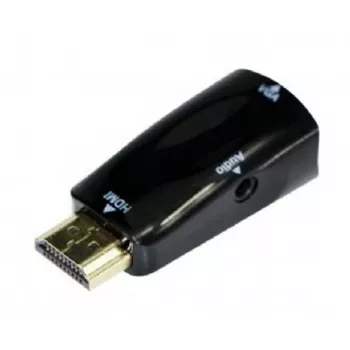Gembird A-HDMI-VGA-02 kabel-adapter VGA D-Sub zwart